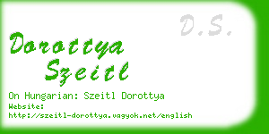 dorottya szeitl business card